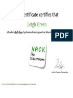 PD Certificate Green Leighgreengmail Com