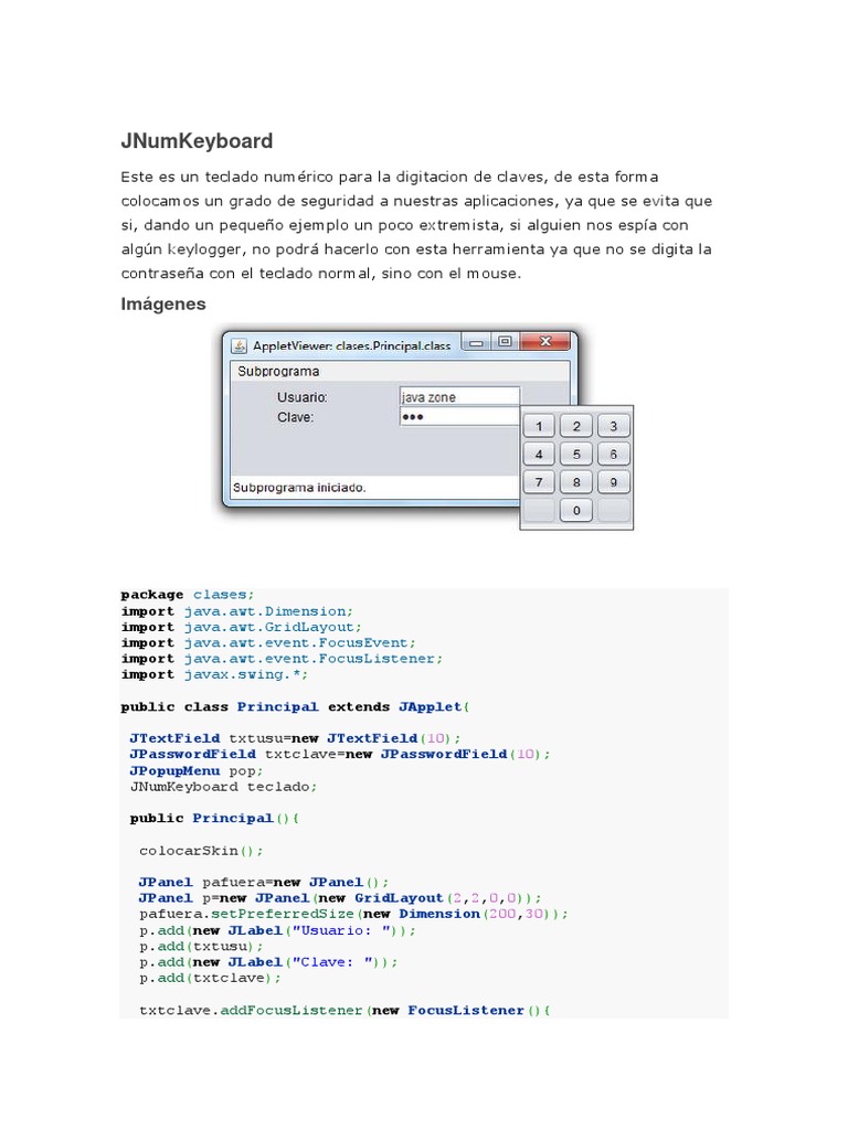 J Num Keyboard | PDF
