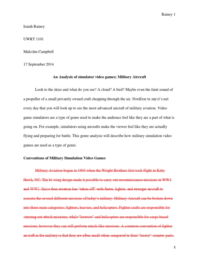 An Analysis of Military Aircraft Final | PDF | Flying Ace | Fighter ...