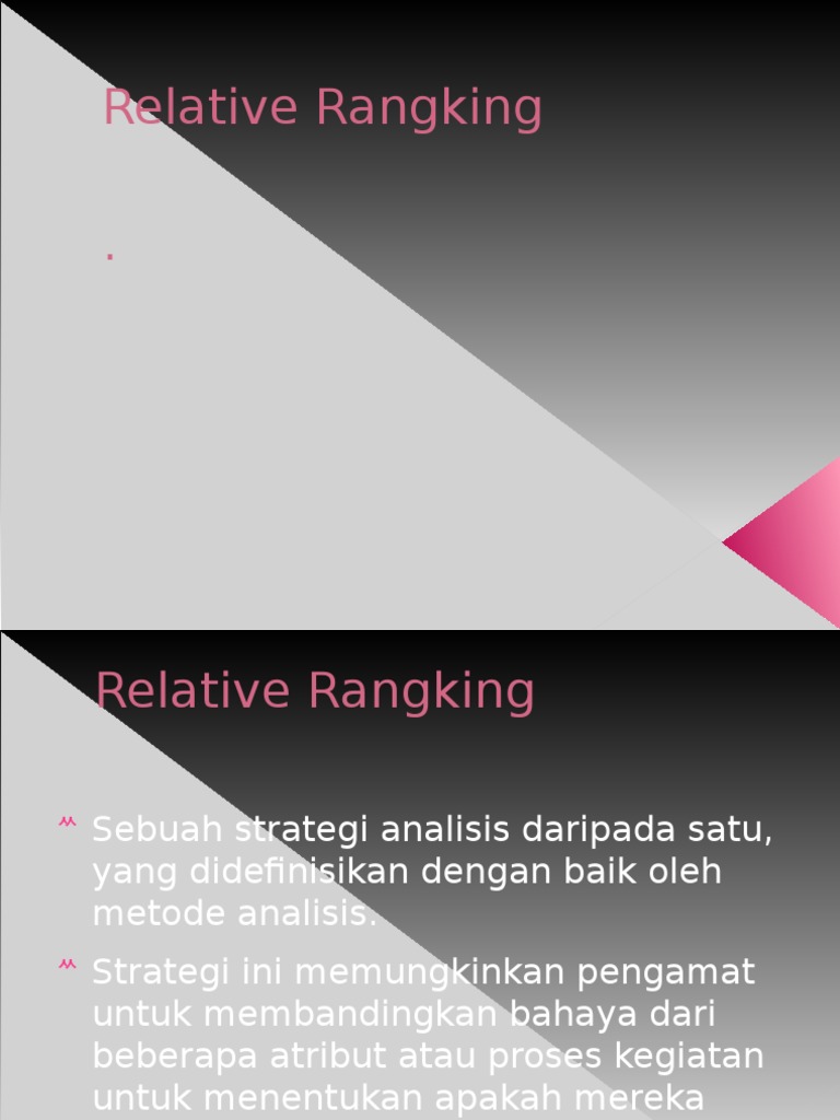 Relative Ranking | PDF | Bisnis | Komputer