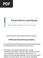 Korporativno Upravljanje