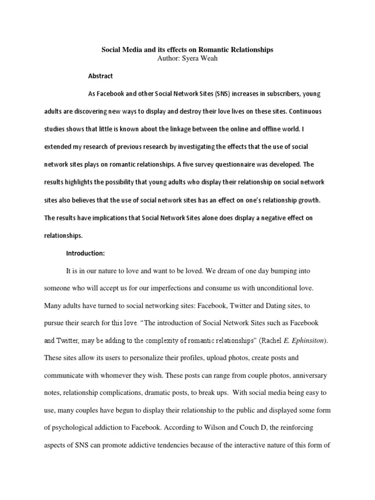 research paper on social networking services