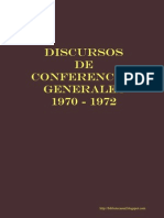 Discursos de Conferencias Generales 1970 - 1972