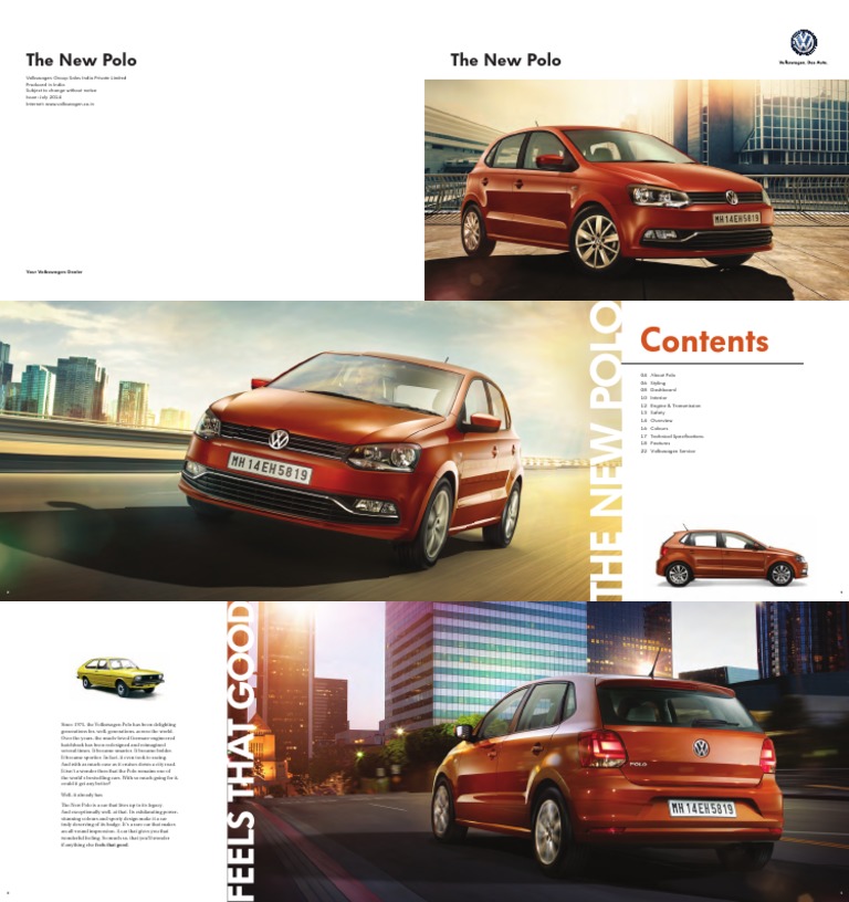 Volkswagen Polo Brochure PDF Vehicle Technology Land Vehicles