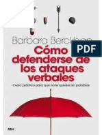 Defenderse de Los Ataques Verbales Barbara Berckhan