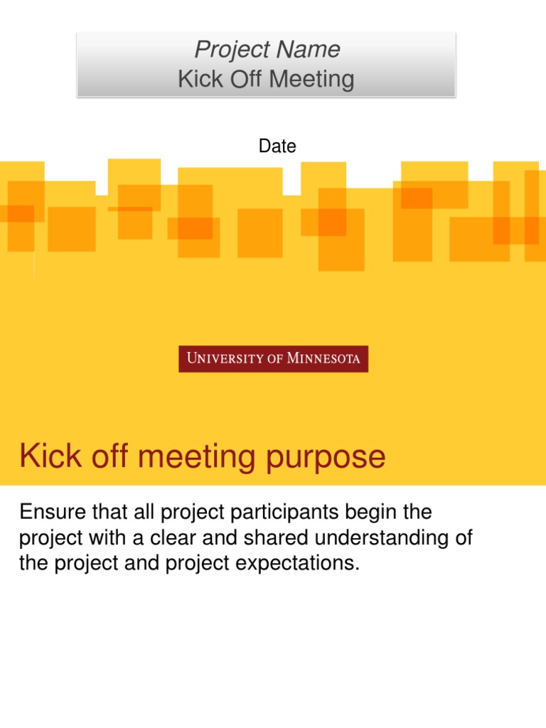 Template Kick-Off Meeting