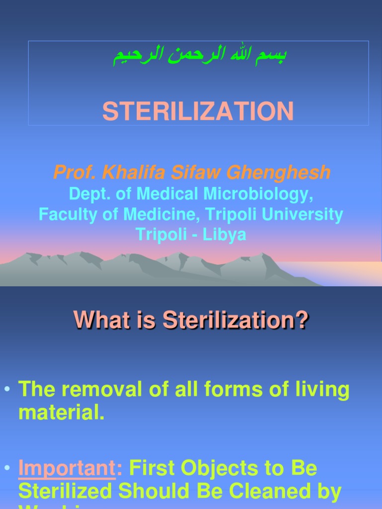 STERILIZATIONDISINFECTION and DISINFECTANTS PDF Sterilization