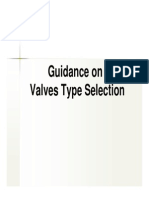 4 Guidance on Valve Type Selection