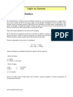 Reactivo limitante: el que se agota primero en una reacción química