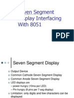 Seven Segment Display Interfacing With 8051