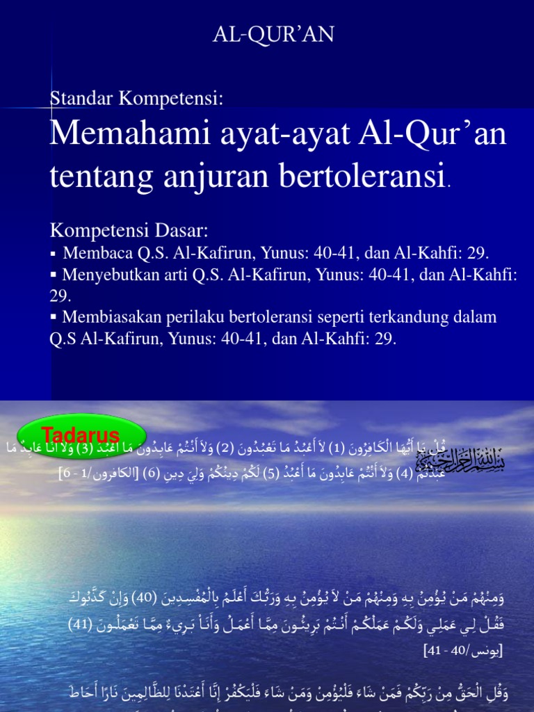 Surat Yunus Al Kahfi Al Kafirun