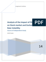 Impact of FII Flows On Equity and Forex Market Volatility in India