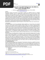 Criminal Sanctions for Copyright Infringement