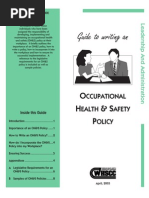Guide to Writing an OHS Policy Statement