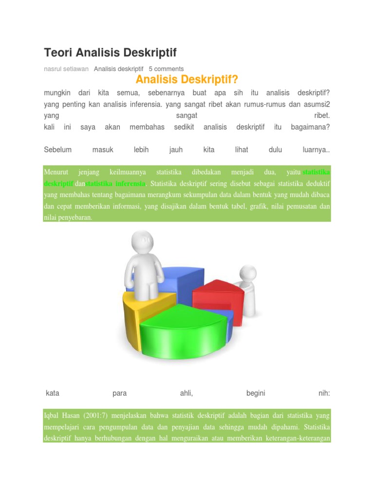 Panduan Lengkap Analisis Deskriptif | PDF | Metode & Bahan Ajar