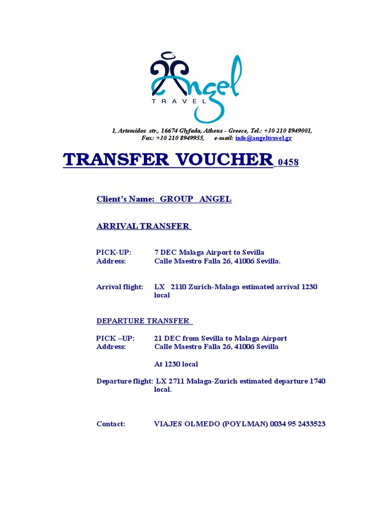 Transfer Voucher PDF