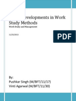 Latest Developments in Work Study Methods