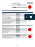Practitioner Analysis Scorecard: DE Process