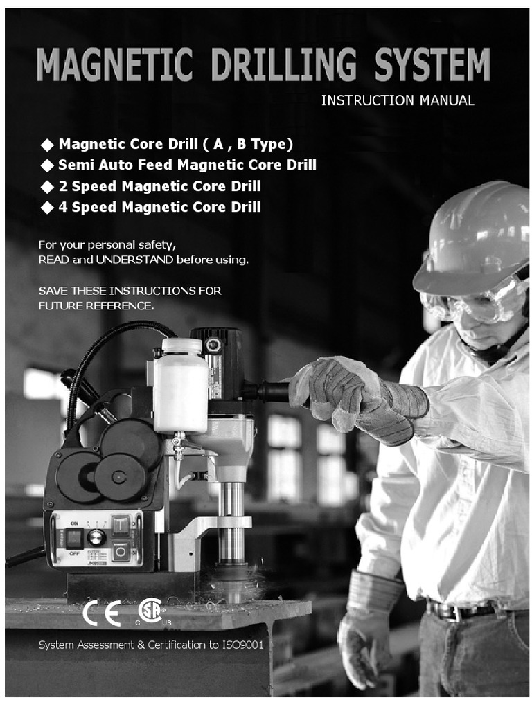 Magnetic Core Drill (A, B Type) Semi Auto Feed Magnetic Core Drill 2 ...