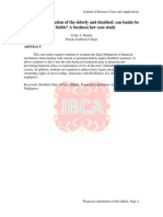 Financial Exploitation of The Elderly and Disabled: Can Held Liable Financial Exploitation of The Elderly and Disabled: Can Held Liable? A Business Law Case Study Banks Be