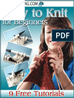 How to Knit for Beginners 9 Free Tutorials