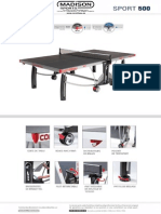 Ficha Técnica Mesa de Pingpong Cornilleau Mesa 500 Indoor