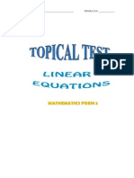 Topical Test Form 3