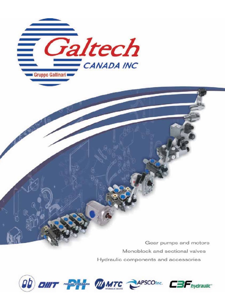 Galtech Hydraulic Valves Overview | PDF | Valve | Actuator