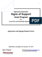 SAR Signs of Support Application 2015