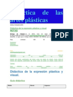 Didáctica de Las Artes Plásticas