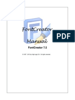 Font Creator Manual