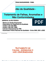 Tratamento de Falhas Anomalias e Nao Conformidades