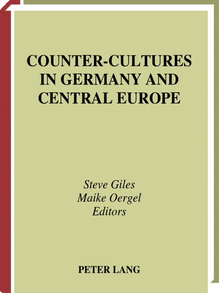 Counter-Cultures in Germany An Central Europe - From Sturm Und Drang To  Baader-Meinhof (2003), PDF, Age Of Enlightenment