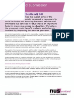 NUS Scotland Submission: Bus Regulation (Scotland) Bill