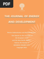 Download Gas Exports to the Countries of the European Union and the Asia-Pacific Region by Rimma Subhankulova Richard Wheeler and Kirill Furmanov JED by The International Research Center for Energy and Economic Development ICEED SN248973586 doc pdf