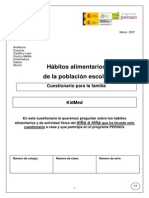 Cuestionario 3 Habitos Alimentarios Poblacion Escolar Familia