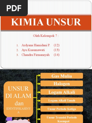 Unsur Unsur Di Alam Pdf