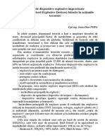 Tipuri de Dispozitive Explozive Improvizate (IED - Improvised Explosive Devices) Folosite În Acţiunile Teroriste