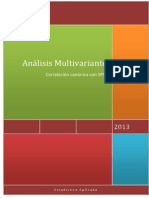 Análisis correlación canónica SPSS