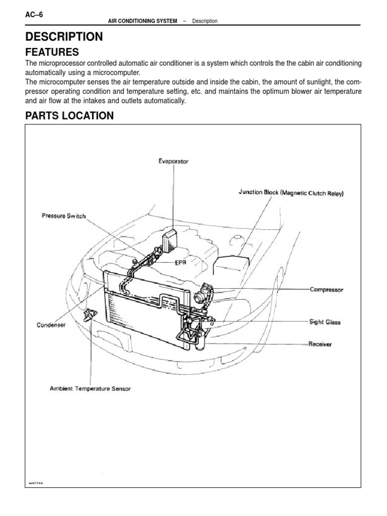 AC Description | PDF | Air Conditioning | Control System