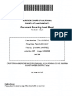 Document Scanning Lead Sheet: Superior Court of California County of San Francisco