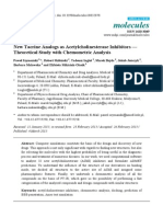 Molecules: New Tacrine Analogs As Acetylcholinesterase Inhibitors - Theoretical Study With Chemometric Analysis