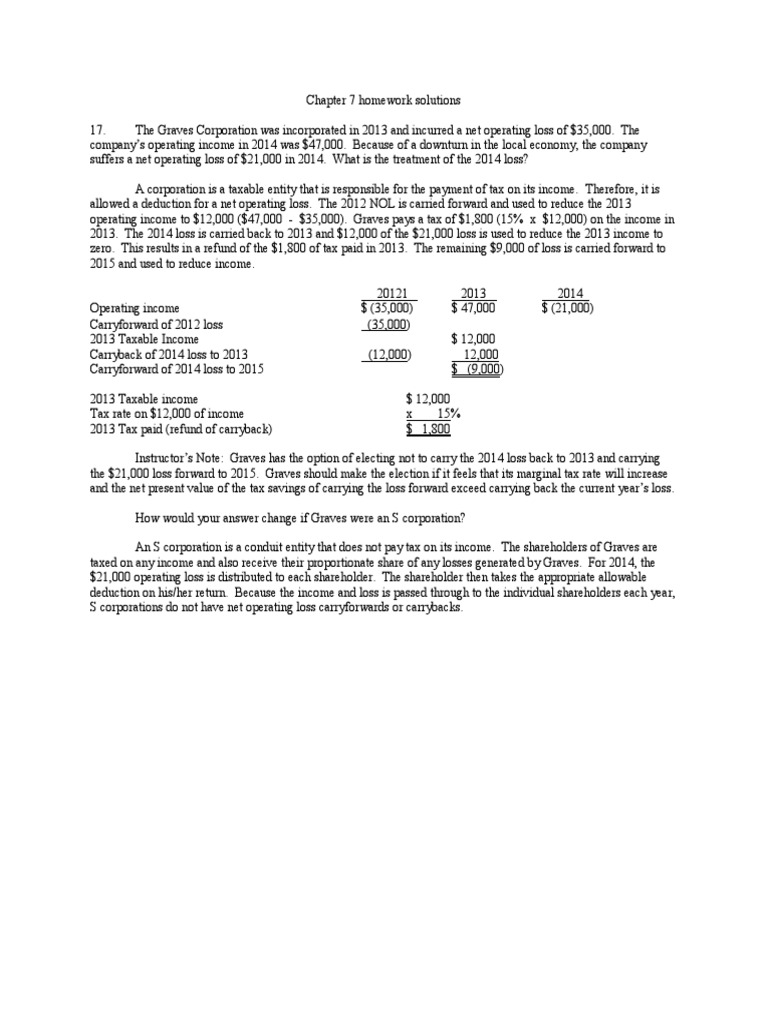 Chapter 7 Homework Solutions | PDF
