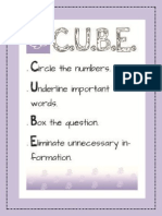 CUBE Story Problem Math Lesson Using SMARTboard