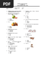 Lat Soal Bahasa Inggris Kelas 1 Sd