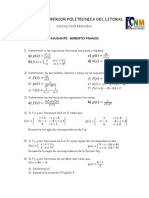 Ejercicios de Calculo Diferencial