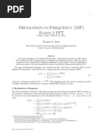 Decimation-in-Frequency (DIF) Radix-2 FFT: Douglas L. Jones