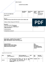 PPP Lesson Plan Scoring Instruments