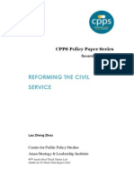 Reforming The Civil Service - Policy Paper - Lau