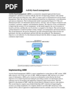 Activity-Based Management (ABM) Is A Systemwide, Integrated Approach That Focuses